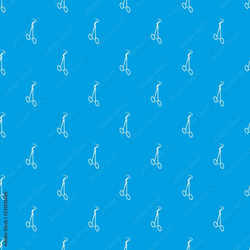 Poster towel forceps pattern vector seamless blue repeat for any use
