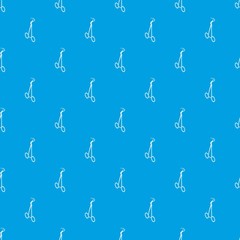 Towel forceps pattern vector seamless blue repeat for any use