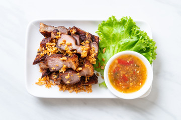 Fried Streaky Pork or Crispy Pork or Deep Fried Pork Belly