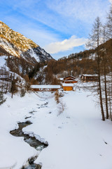 Mountains ski resort Solden Austria