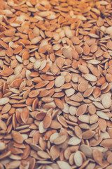 Raw pumpkin seeds background for design