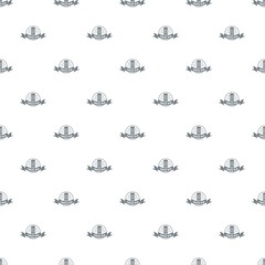 Trash bin pattern vector seamless repeat for any web design