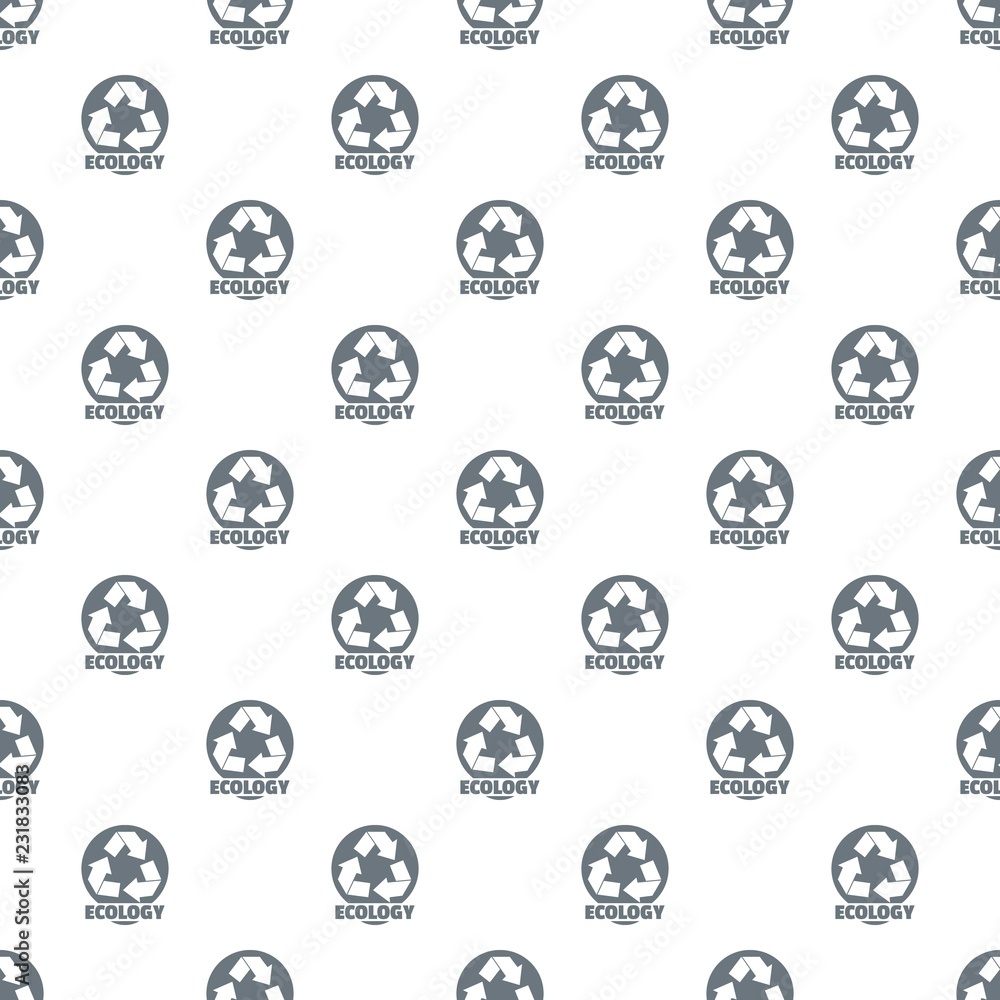 Poster recycling pattern vector seamless repeat for any web design