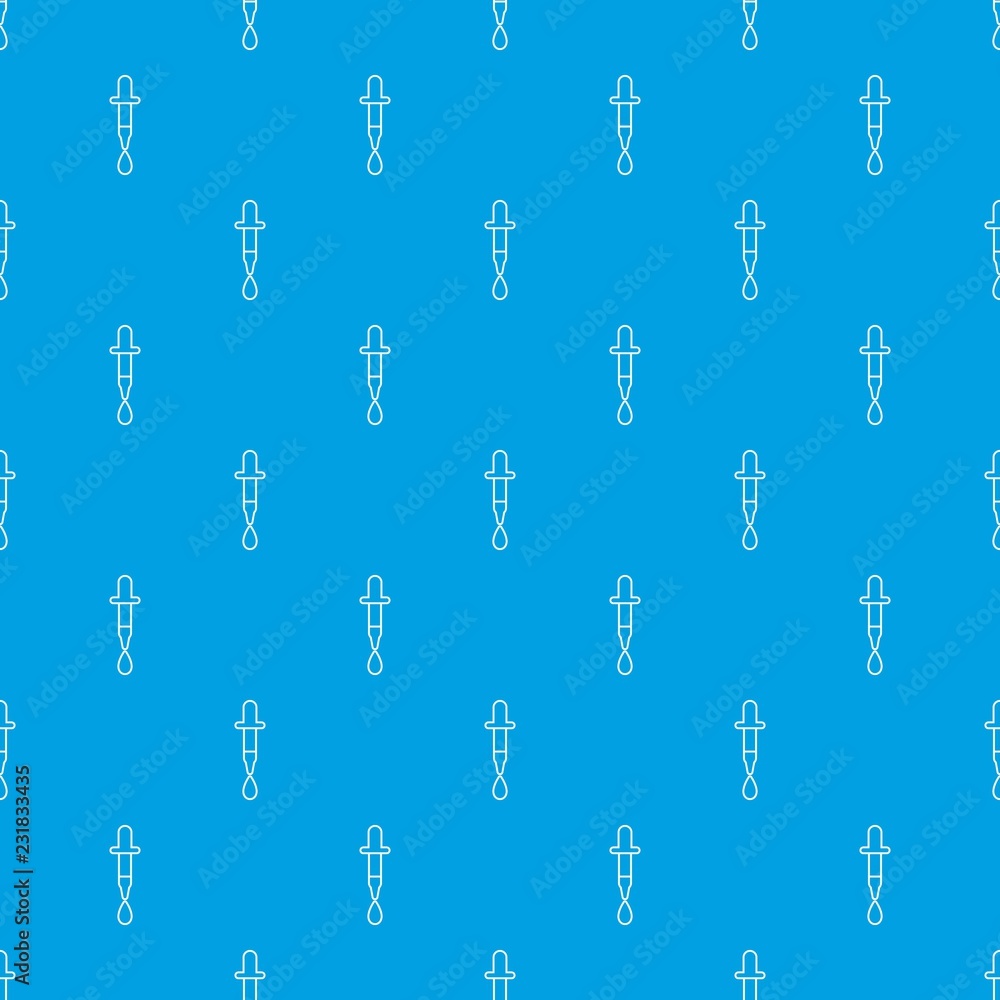 Poster dropper pattern vector seamless blue repeat for any use