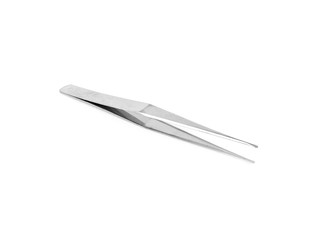 Equipment tweezers for plucking eyebrows on a white background