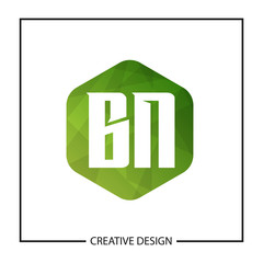 Initial Letter BN Logo Template Design Vector Illustration