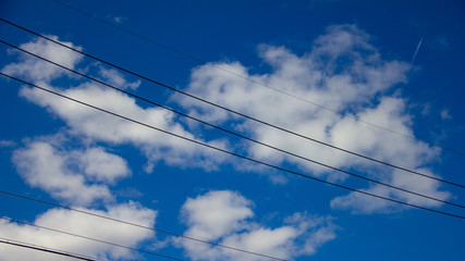 Autumn sky and clouds