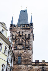 Fototapeta na wymiar Lesser Town Bridge Tower. Prague. Czech Republic