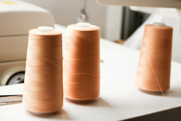 Colorful spool of thread