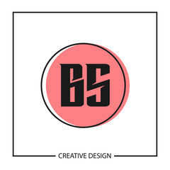 Initial Letter BS Logo Template Design Vector Illustration