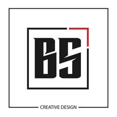 Initial Letter BS Logo Template Design Vector Illustration