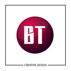 Initial Letter BT Logo Template Design Vector Illustration