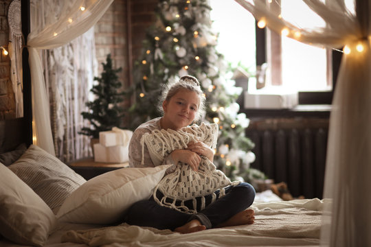 Teenager Hugging Pillow, Sadness And Melancholy