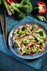 Pad Thai with chicken