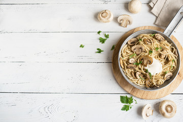 Mushroom Spaghetti Pasta