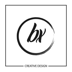 Fototapeta premium Initial Letter BX Logo Template Design Vector Illustration