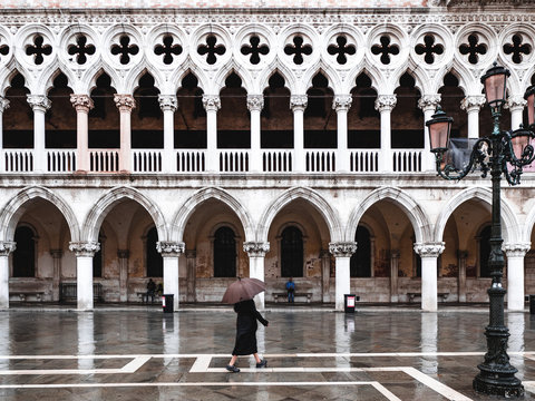 Regnerischer Morgen in Venedig