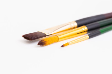 Fototapeta premium Paint brush on white background