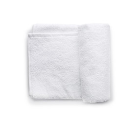 Fototapeta na wymiar Clean soft towel on white background