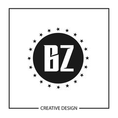 Initial Letter BZ Logo Template Design Vector Illustration
