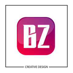 Initial Letter BZ Logo Template Design Vector Illustration