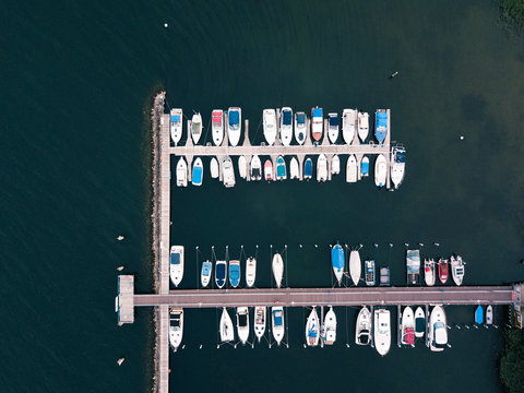 Boote von oben