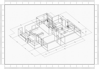 Apartment Design Architect Blueprint 