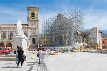 Norcia Piazza San Bendetto