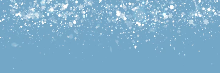 Deurstickers Christmas Banner Background with Snowflakes © LayerAce.com