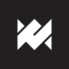 Obraz premium letter ma abstract geometric logo vector
