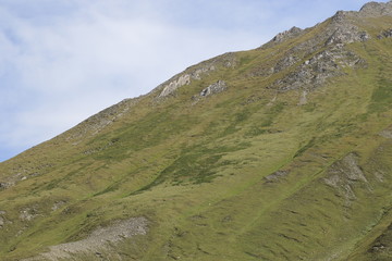 Caucasian mountain slopes in Georgia