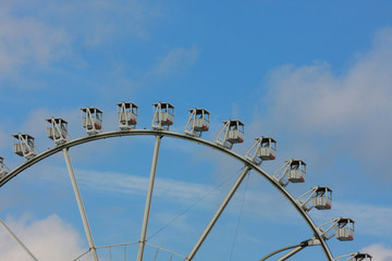 Panorama or Ferris wheel (or wonder wheel) in Germany