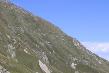 Caucasian mountain slopes in Georgia