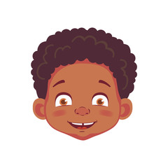 face of african boy
