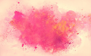 Abstract watercolor drawing on a paper image