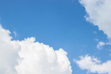 blue sky with white clouds