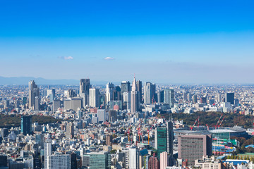 (東京都ｰ都市風景)展望台から見る新宿側風景２