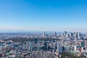 (東京都ｰ都市風景)展望台から見る新宿側風景４