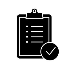 Task planning glyph icon