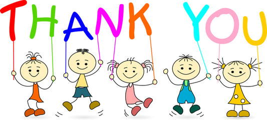 Kinder sagen Danke - Thank you - 231854032