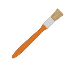  paint brush, flat, vector