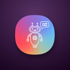 Chatbot coding app icon