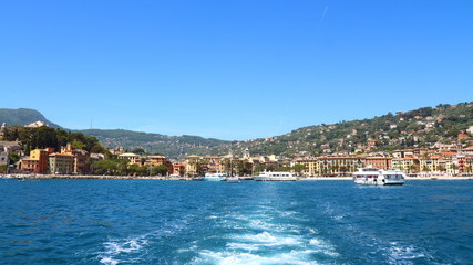 Fototapeta na wymiar Santa Margherita Ligure, famous Italian resort location