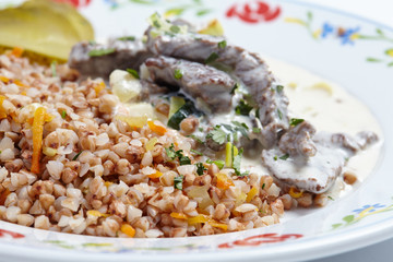 buckwheat with beef