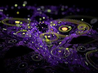 surreal Futuristic digital 3d design art abstract background fractal illustration for meditation and decoration wallpaper