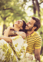 Fototapeta premium Happiness is when you fill your day with love.