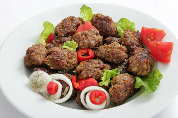spicy meatballs ready to eat