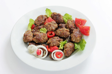 spicy meatballs ready to eat