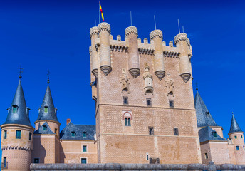 Fototapeta premium Alcazar de Segovia Entrance view
