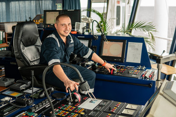 Marine navigational officer is maneuvering ship or vessel during navigation watch. He is using...
